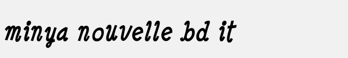 Minya Nouvelle-Bold Italic